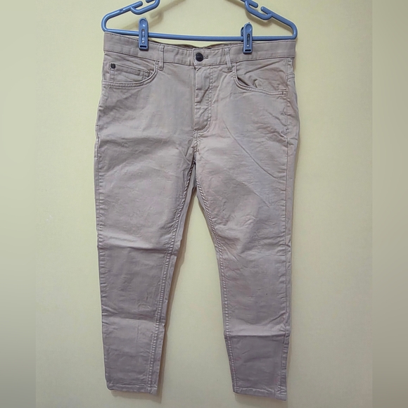 Zara Men's Beige Skinny Fit Style Chinos Pants - Picture 1 of 3